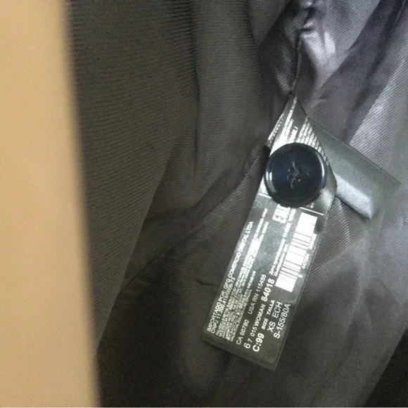 MANGO Classic Trench Coat. Color Black, size XS. NEW